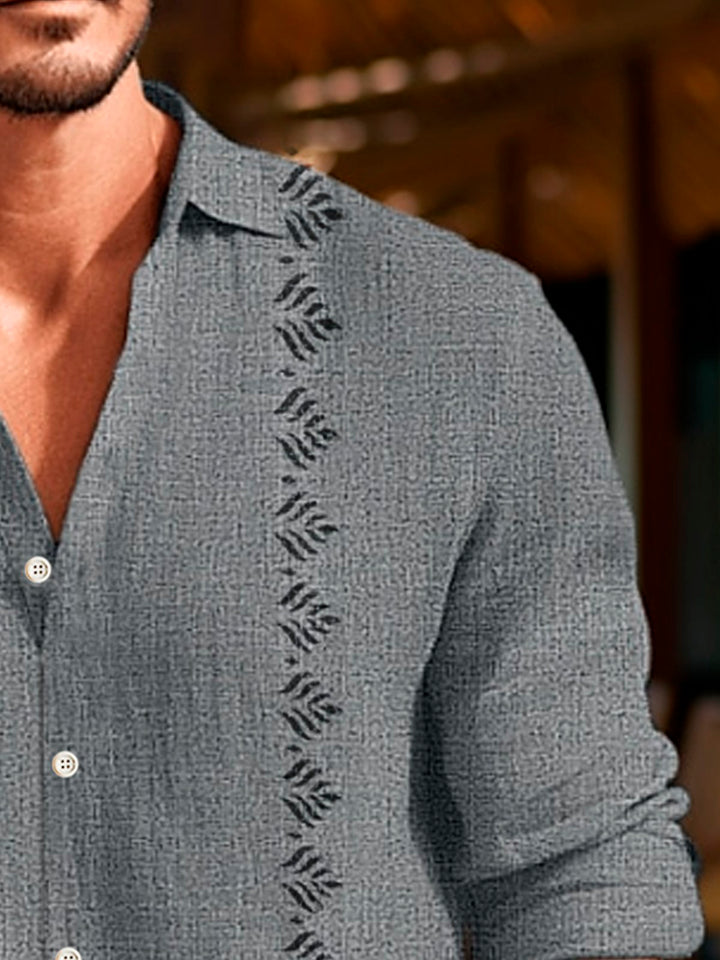 Alohadaddy Retro Geometric Textured Print Men&