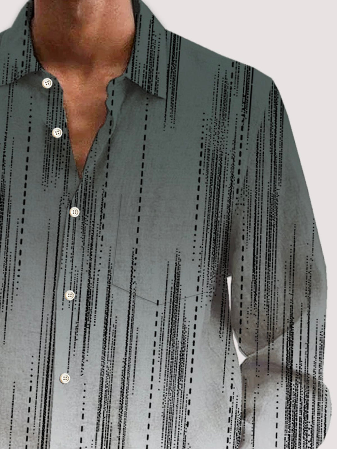 Alohadaddy Retro Gradient Stripe Print Men&