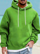 Alohadaddy Men's Basics Long Sleeve Drawstring Hooded Sweatshirt
