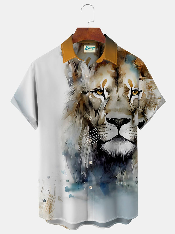 Alohadaddy Vintage Lion Print Men&