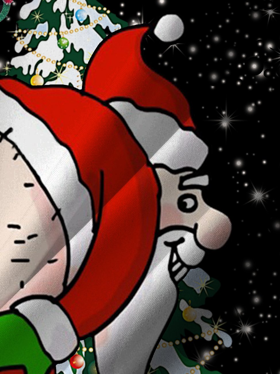 Alohadaddy - Camisetas navideñas divertidas con estampado de Papá Noel, informales, de talla grande