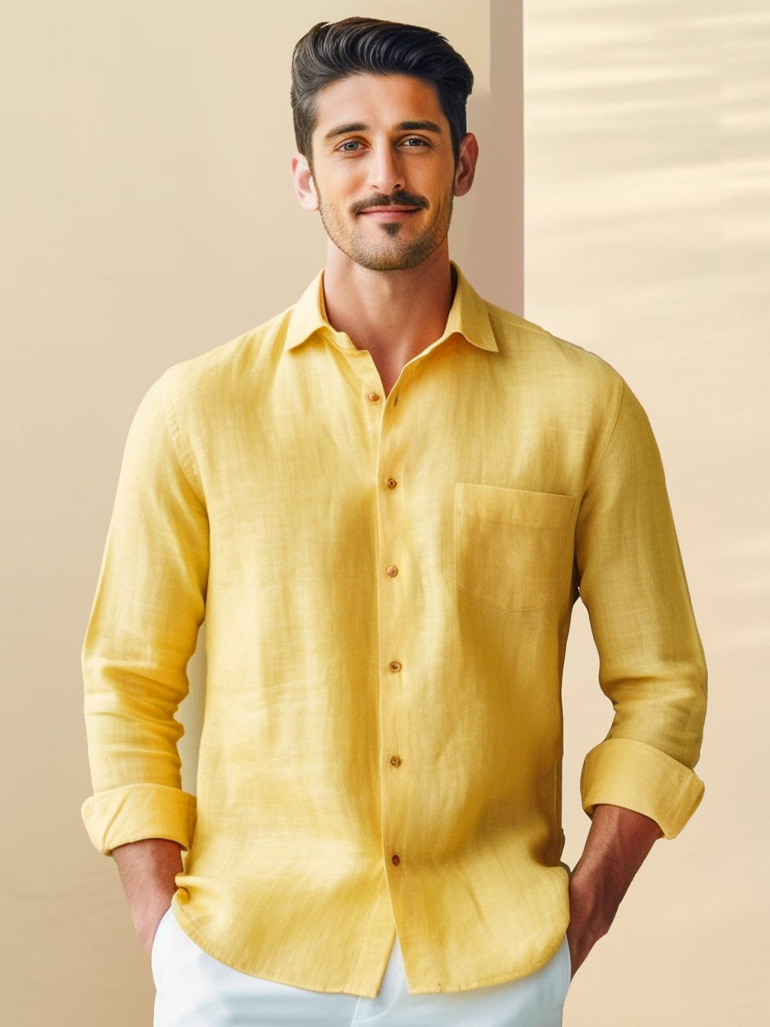 Alohadaddy Beach Vacation Yellow Men&