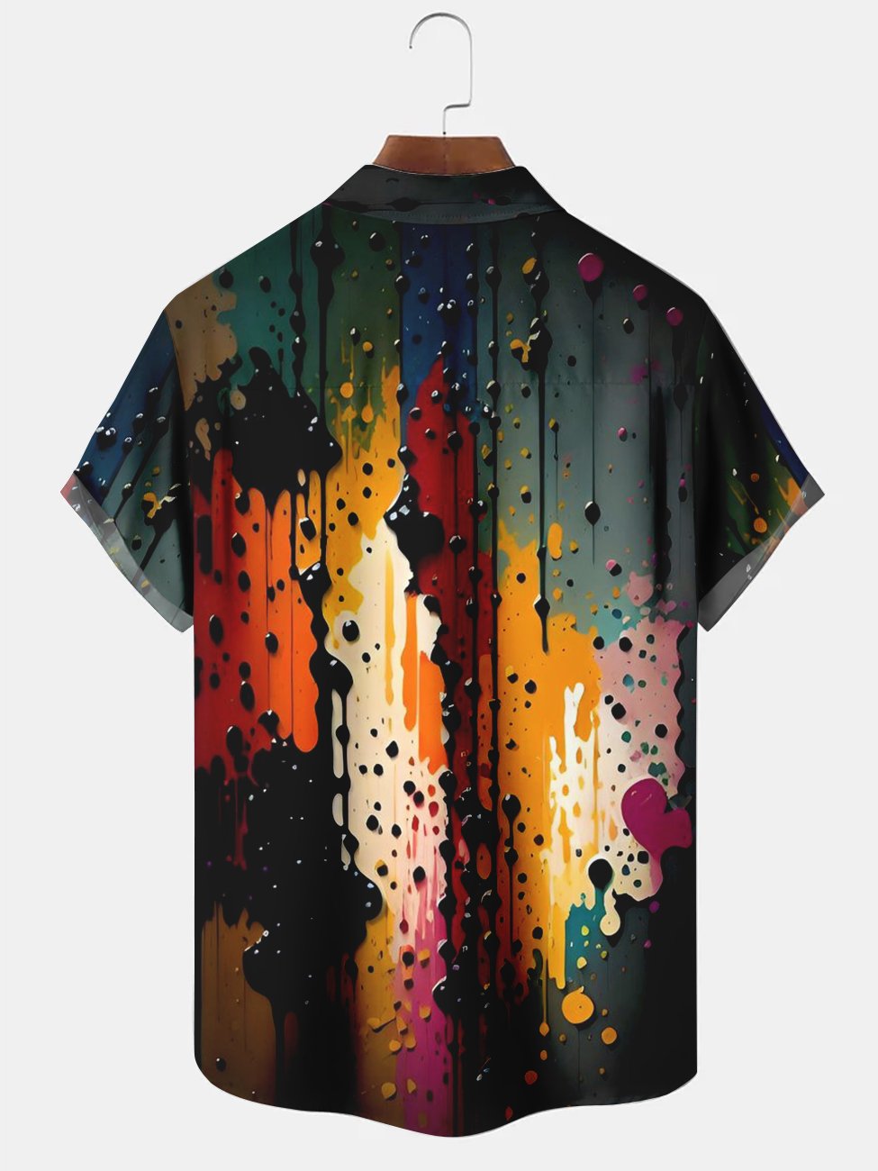 Alohadaddy Multicolor Abstract Pattern Casual Cotton-Blend Plus Size Shirts
