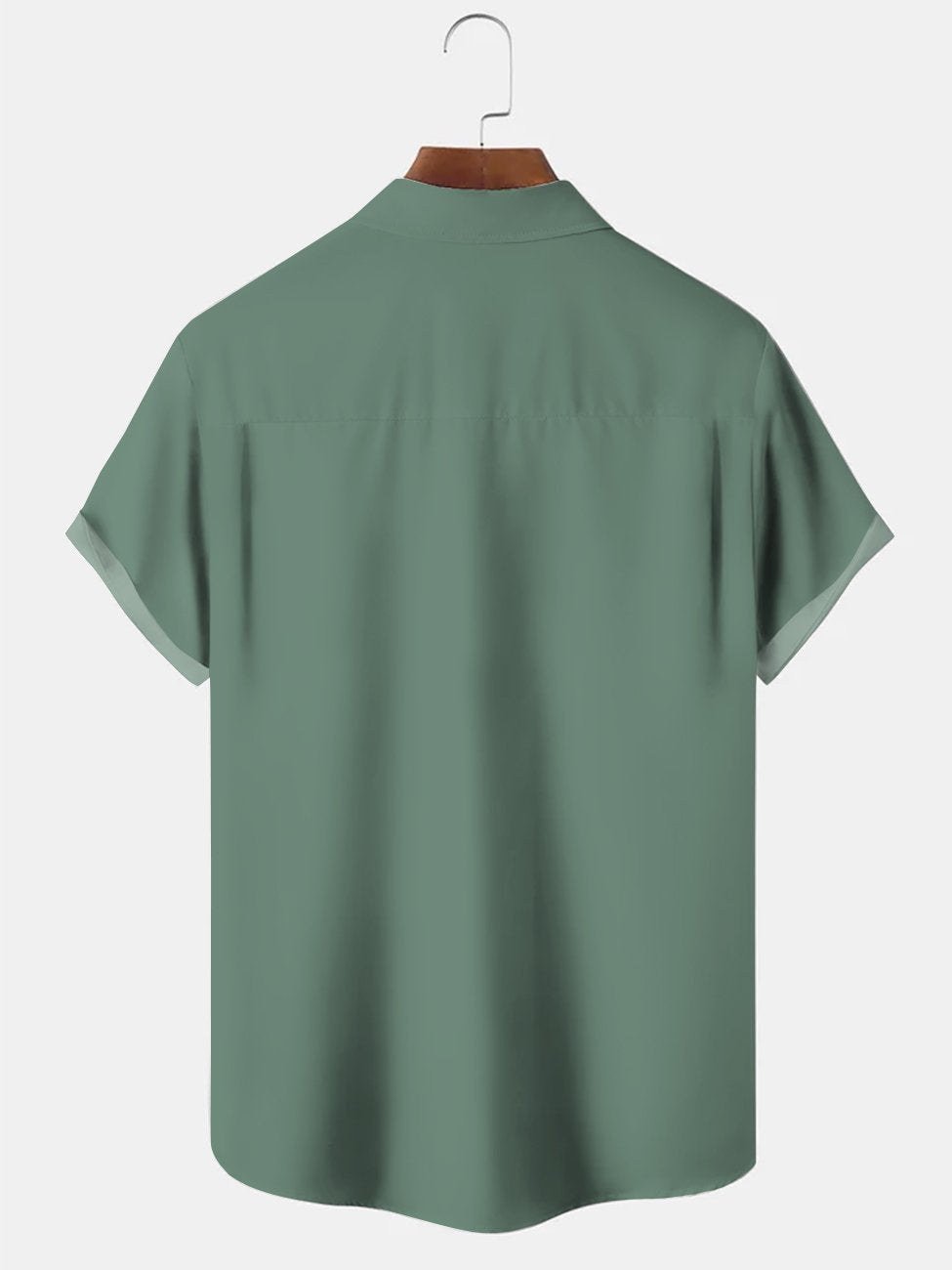 Alohadaddy Green Coconut Tree Casual Bowling Cotton-Blend Shirts