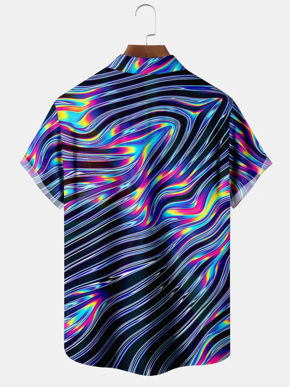 Alohadaddy Multicolor Cotton-Blend Abstract Printing Casual Plus Size Shirts