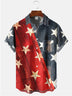 Alohadaddy Multicolor Casual Cotton-Blend American National Day Shirts