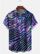 Alohadaddy Multicolor Cotton-Blend Abstract Printing Casual Plus Size Shirts