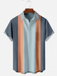 Alohadaddy Multicolor Plain Cotton-Blend Casual Plus Size Bowling Shirts