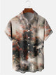 Alohadaddy Eastern Natural Landscape Casual Plus Size Shirts