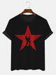 Camisetas casuales de manga corta con estampado de estrellas de la banda de rock Alohadaddy