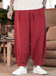 Men's Loose Linen Solid Color Casual Pants