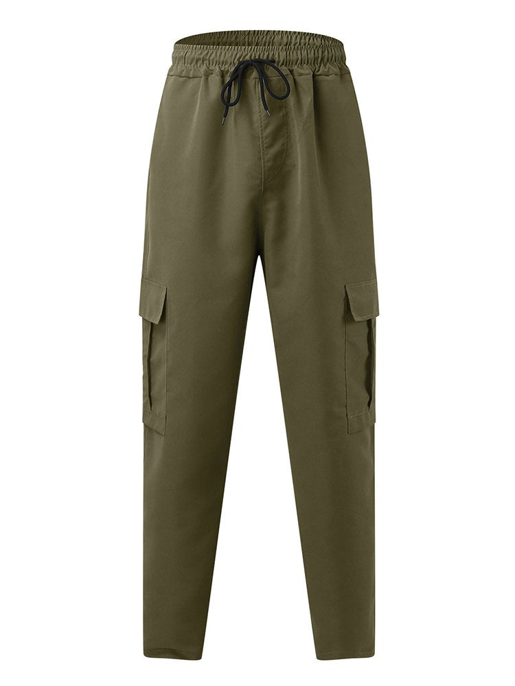 Alohadaddy Loose Multi-Pocket Straight Leg Casual Men&