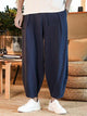 Men's Loose Linen Solid Color Casual Pants