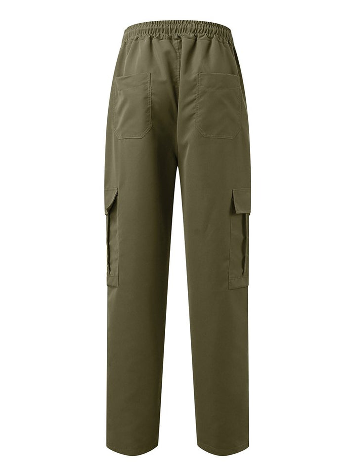 Alohadaddy Loose Multi-Pocket Straight Leg Casual Men&