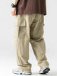 Men's Pleated Design Outdoor Loose Three-dimensional Pocket Casual Workwear Trousers