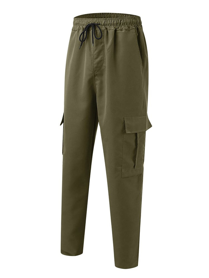 Alohadaddy Loose Multi-Pocket Straight Leg Casual Men&