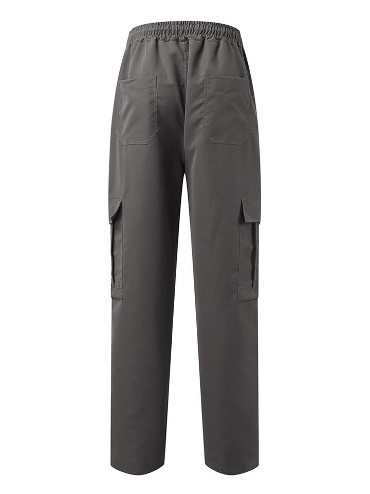 Alohadaddy Loose Multi-Pocket Straight Leg Casual Men&