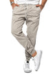 Men'S Casual Solid Color Drawstring Trousers