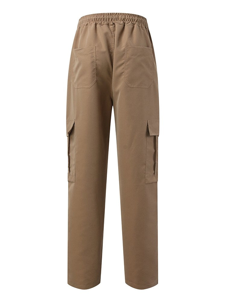 Alohadaddy Loose Multi-Pocket Straight Leg Casual Men&