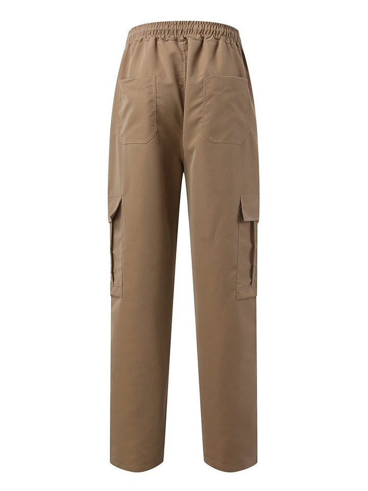 Alohadaddy Loose Multi-Pocket Straight Leg Casual Men&