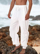Holiday Cotton Linen Casual Trousers Men