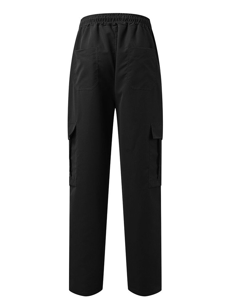 Alohadaddy Loose Multi-Pocket Straight Leg Casual Men&