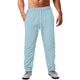 Alohadaddy Beach Holiday Men's Striped Casual Pants Cotton Blend Breathable Comfort Trousers