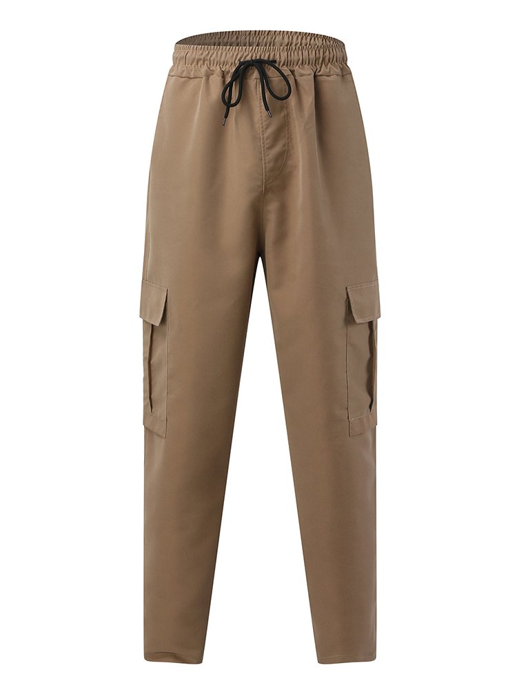 Alohadaddy Loose Multi-Pocket Straight Leg Casual Men&