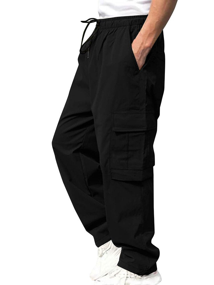 Alohadaddy Loose Multi-Pocket Straight Leg Casual Men&