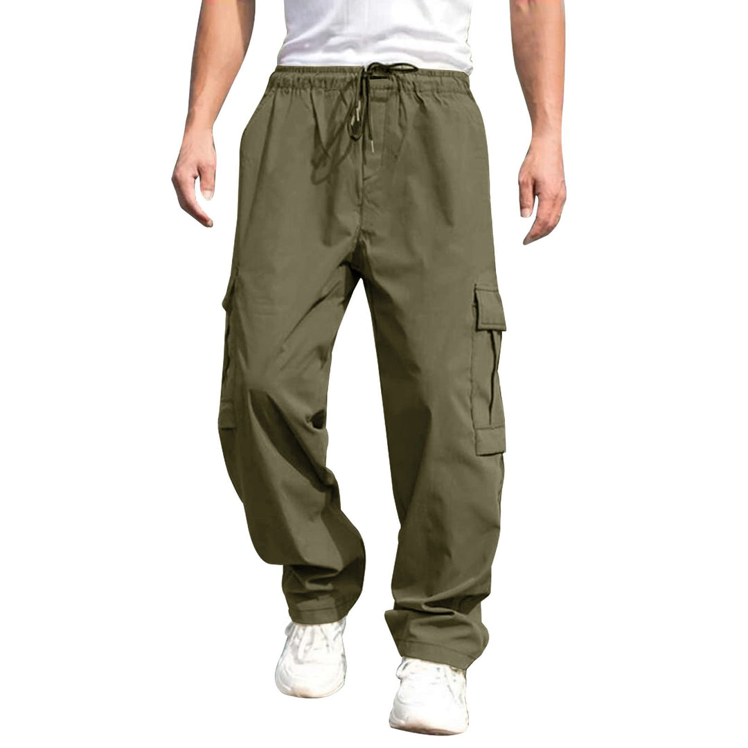 Alohadaddy Loose Multi-Pocket Straight Leg Casual Men&