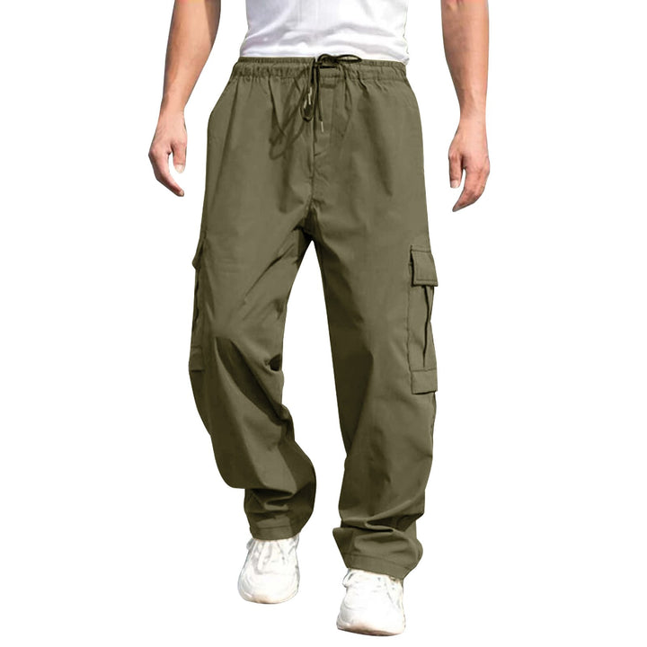 Alohadaddy Loose Multi-Pocket Straight Leg Casual Men&