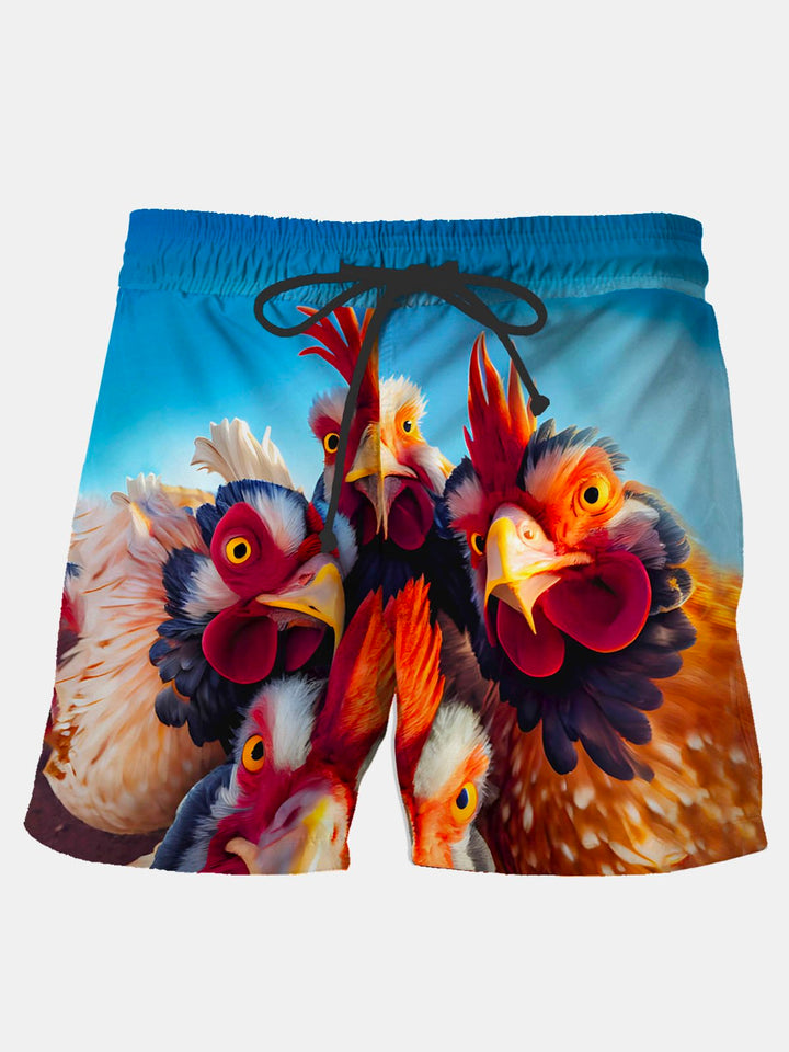 Alohadaddy Vintage Rooster Print Men&