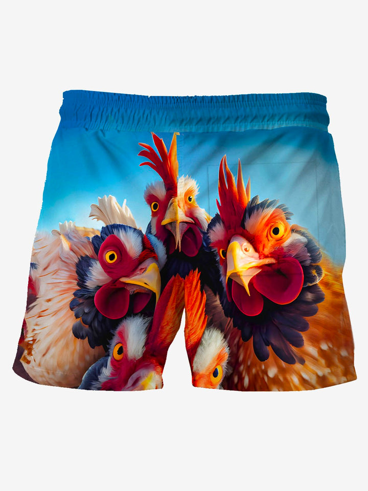Alohadaddy Vintage Rooster Print Men&