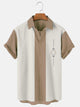 Men‘s Retro Camp Cotton-Blend 50S Vintage Bowling Shirts