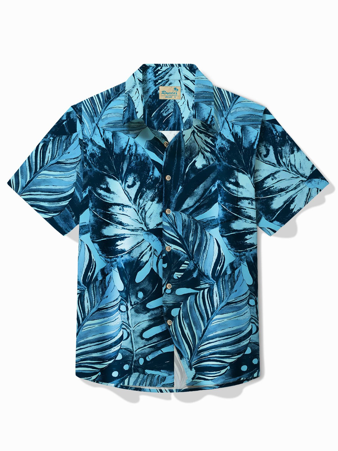 Alohadaddy Hawaiian Plant Leaf Print Men&