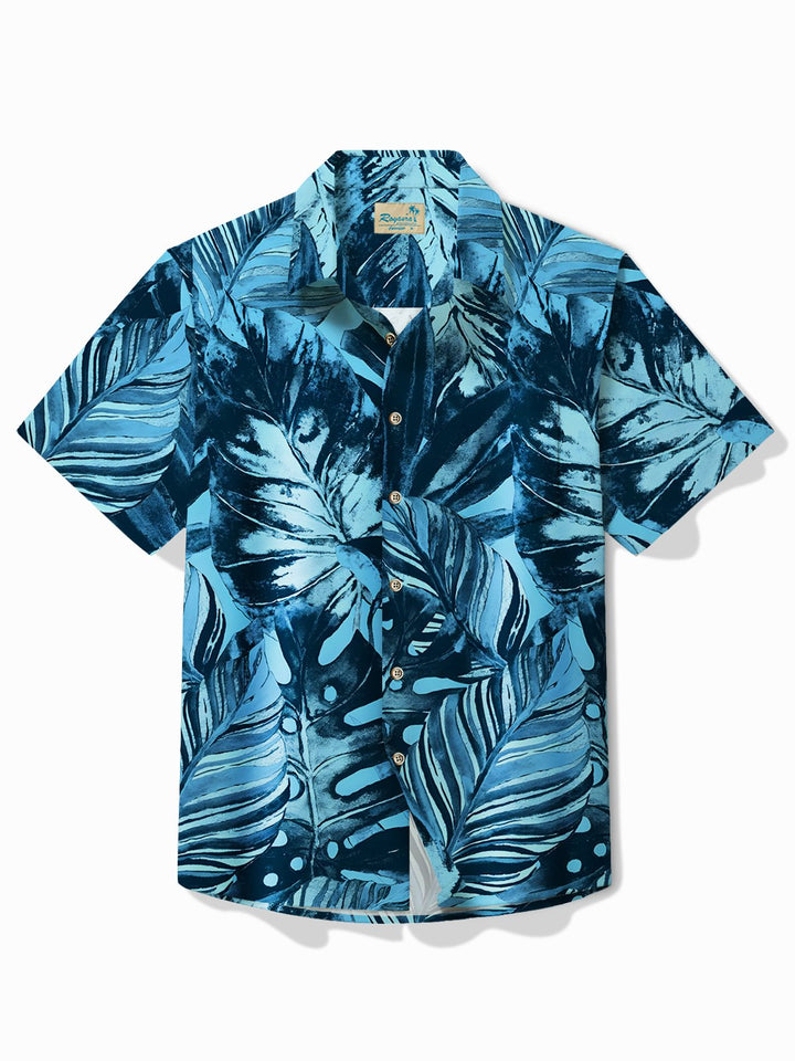 Alohadaddy Hawaiian Plant Leaf Print Men&