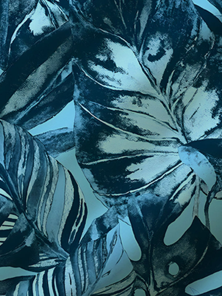 Alohadaddy Hawaiian Plant Leaf Print Men&