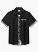 Alohadaddy Basic Floral Patchwork Print Men's Button Pocket Short Sleeve Shirt