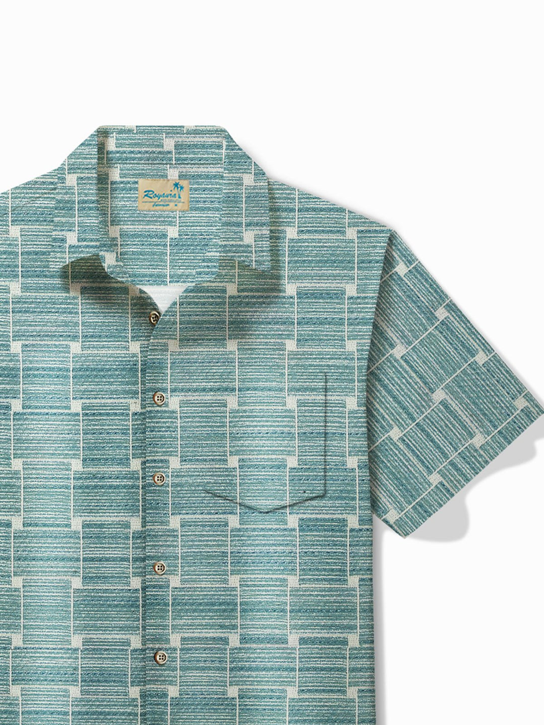 Alohadaddy Vintage Abstract Geometric Print Men&