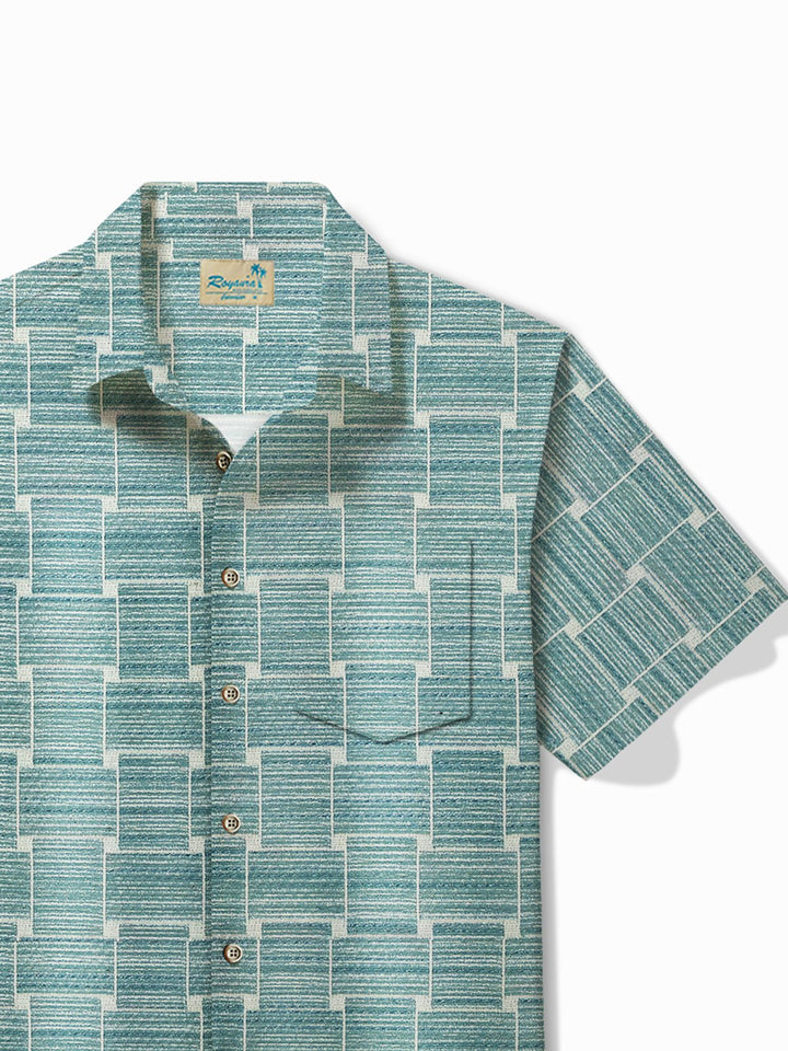Alohadaddy Vintage Abstract Geometric Print Men&