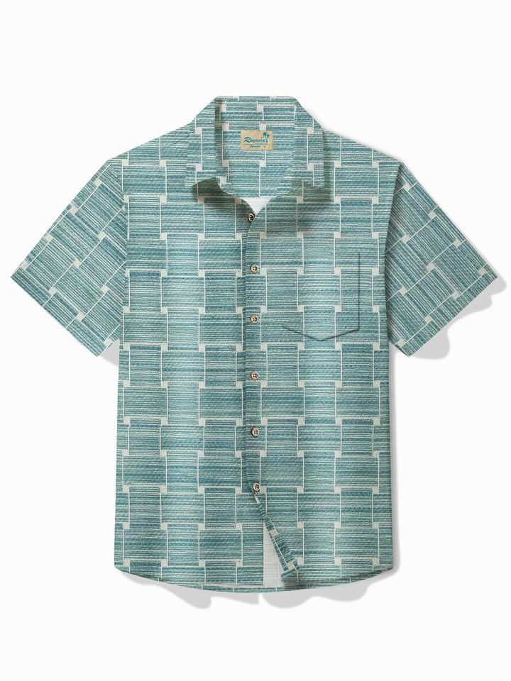 Alohadaddy Vintage Abstract Geometric Print Men&