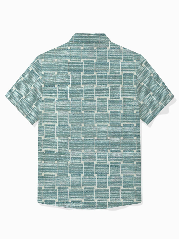 Alohadaddy Vintage Abstract Geometric Print Men&
