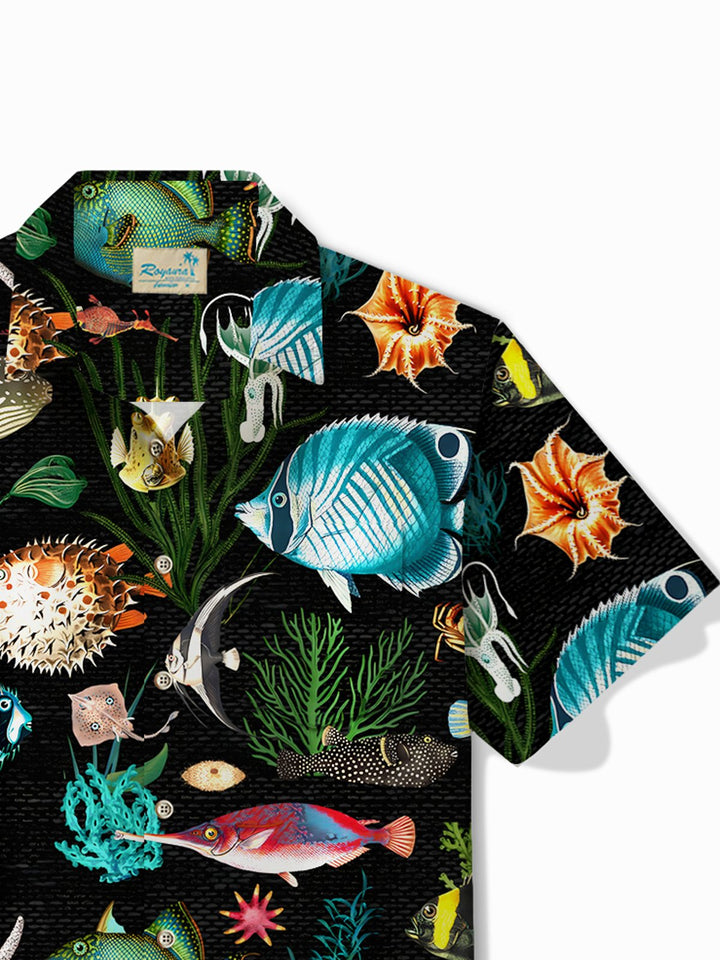 Alohadaddy Hawaii Sea Life Fish Print Men&