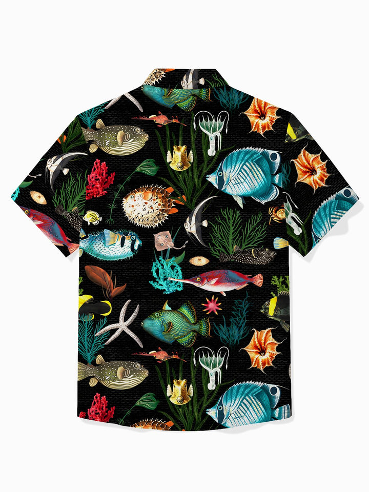 Alohadaddy Hawaii Sea Life Fish Print Men&