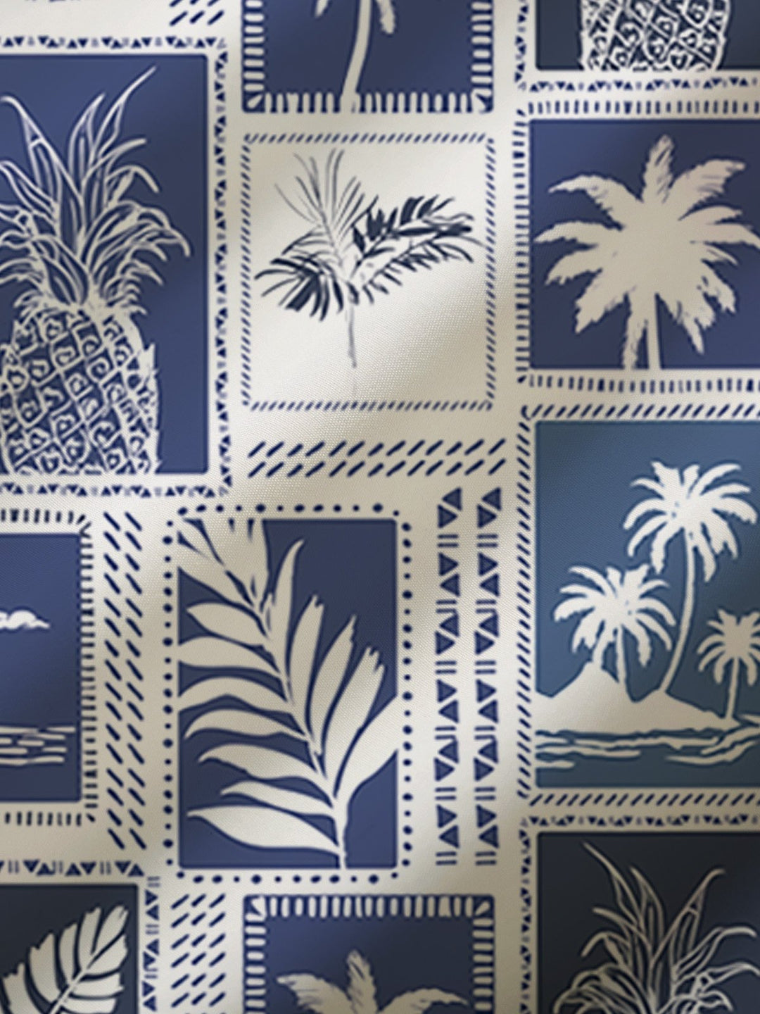 Chemise à manches courtes et poches boutonnées pour homme à imprimé botanique hawaïen Alohadaddy