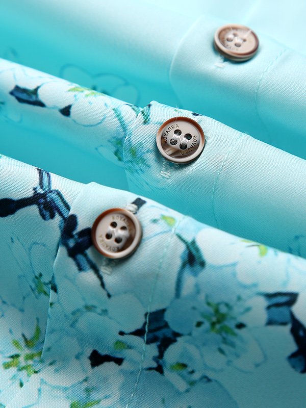 Alohadaddy Hawaiian Floral Plum Blossom Cherry Blossom Men&