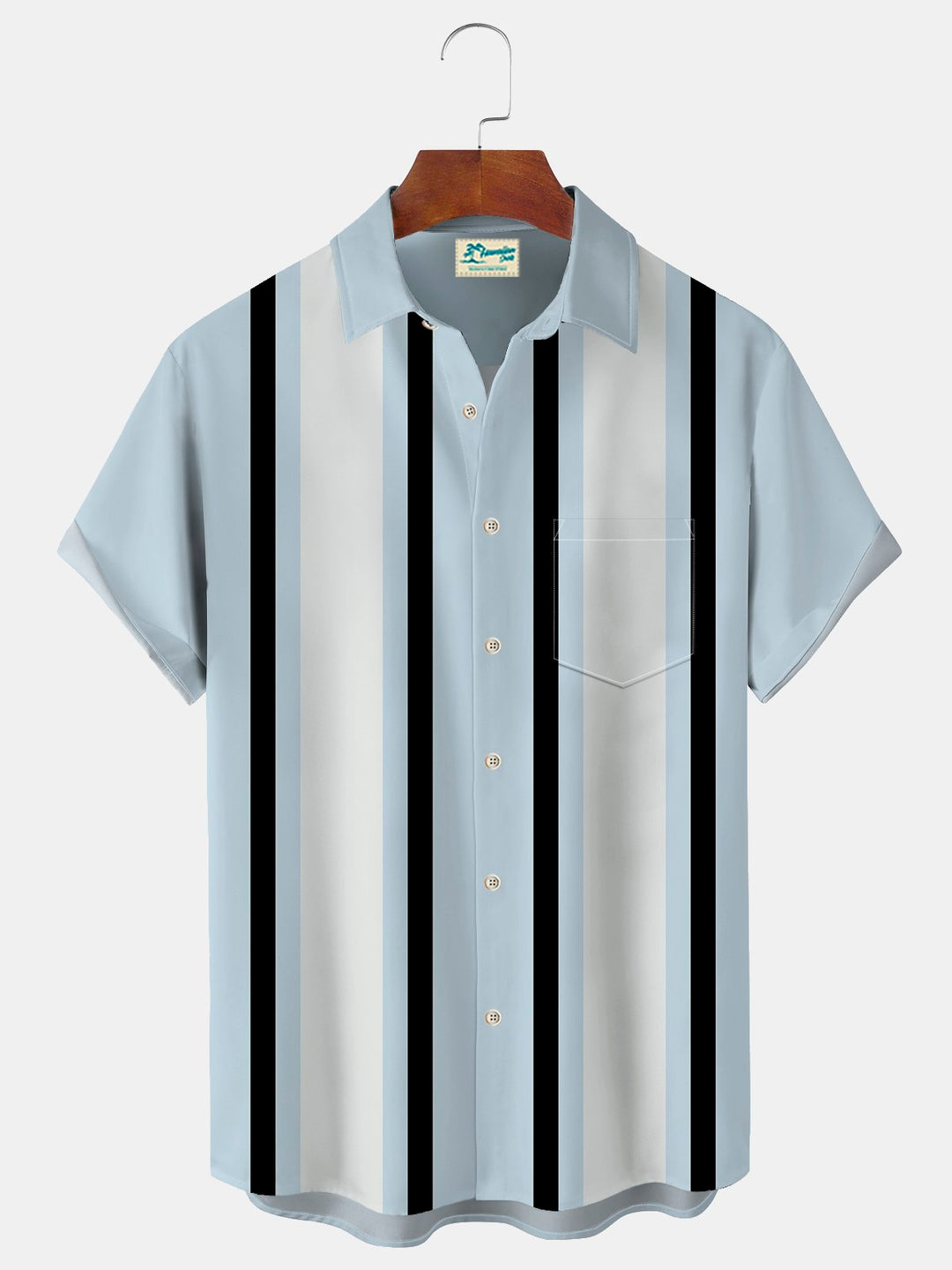 Alohadaddy Vintage Bowling Print Beach Men&