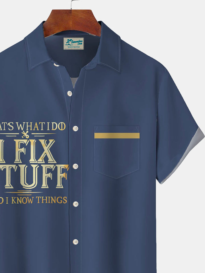 Alohadaddy Vintage I Fix Stuff Print Men&