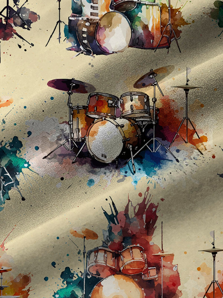Alohadaddy Watercolor Drum Kit Print Beach Men&