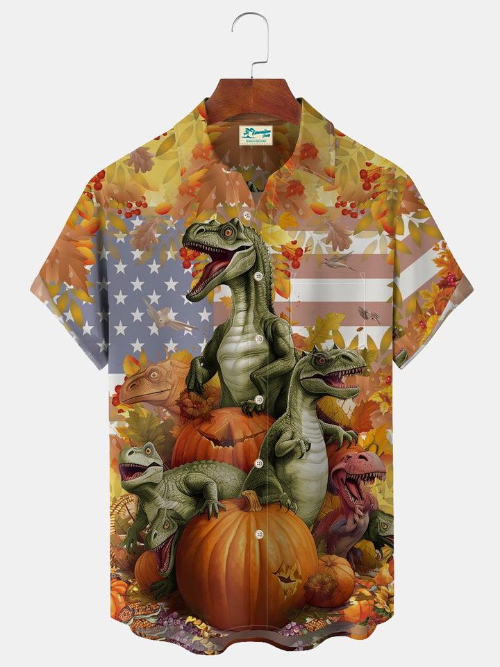 Alohadaddy Halloween Pumpkin Dinosaur Men&